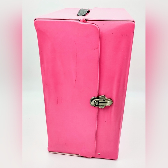 Vintage 1980s Pink Fashion Doll Trunk Case - Barbie & 11.5" Dolls,Tara Toy - Picture 4 of 11
